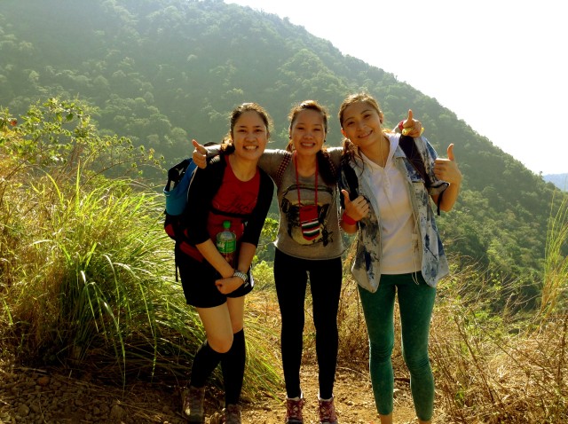 With my hiking buddy Elizabeth and volleyball-turned hiking partner Nadyn